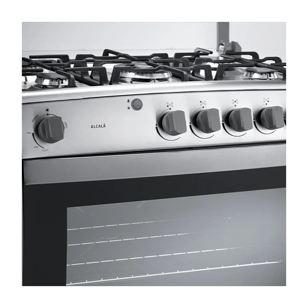 Indurama Estufa a Gas de Acero Inoxidable | Alcalá Quarzo Home | Quemador Ultra Rápido | Grill | TermoPrecisión | Tapa | 31" | 5 Quemadores | Gris - Imagen 5