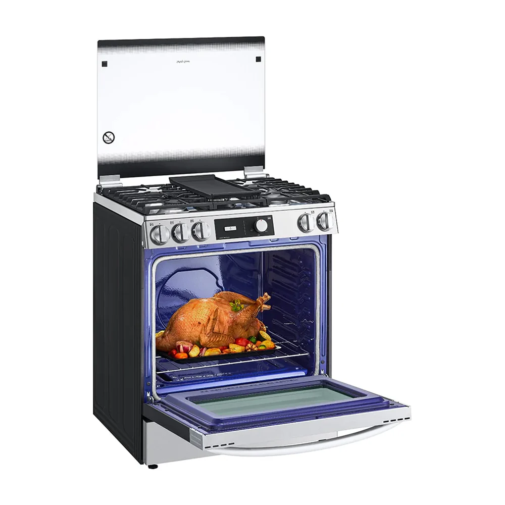 LG Estufa a Gas de Acero Inoxidable | 5.8p3 | Ultra Heat | Easy Clean | Tapa | Plancha | 30" | 5 Quemadores - Imagen 7