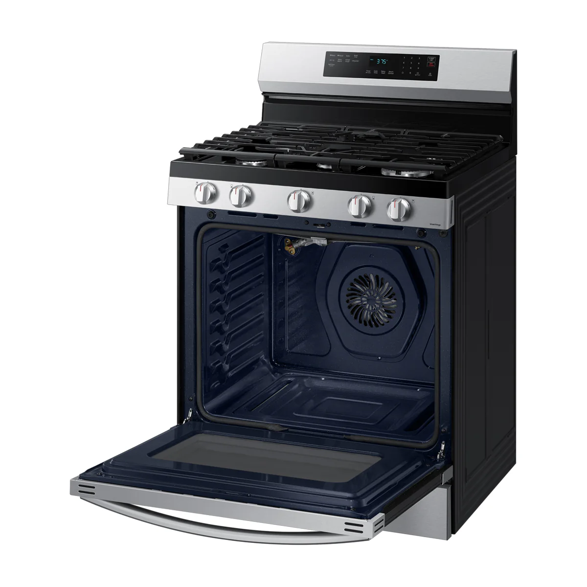 Samsung Estufa a Gas de Acero Inoxidable | WiFi Smart | 6p3 | Air Fryer | Convección | Control de Voz (Alexa y Google) | Panel Digital | Plancha | 30" | 5 Quemadores - Imagen 6