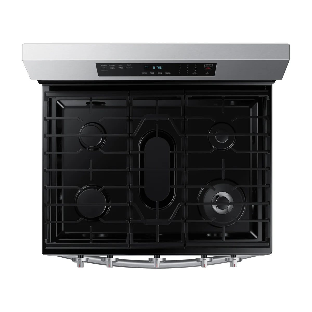 Samsung Estufa a Gas de Acero Inoxidable | WiFi Smart | 6p3 | Air Fryer | Convección | Control de Voz (Alexa y Google) | Panel Digital | Plancha | 30" | 5 Quemadores - Imagen 8